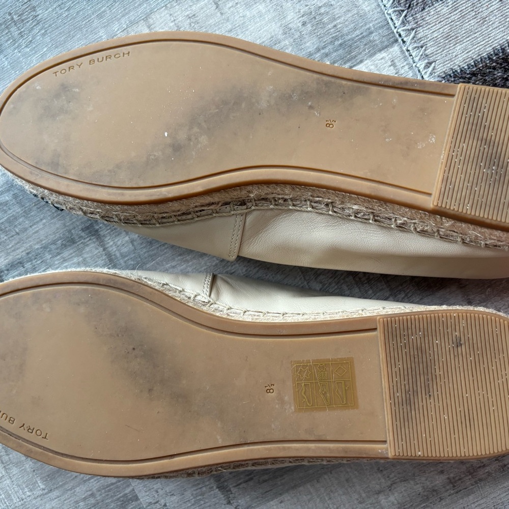 Tory Burch Women's Cream and Black Espadrilles - Picture 3 of 4